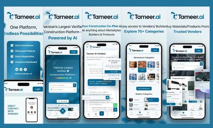 Tameer.ai mobile app